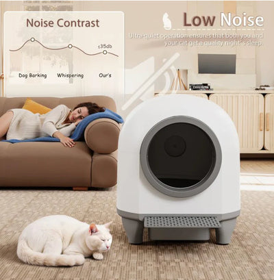 Warcat® Smart Cat Litter Box – Self-Cleaning & Odor-Free